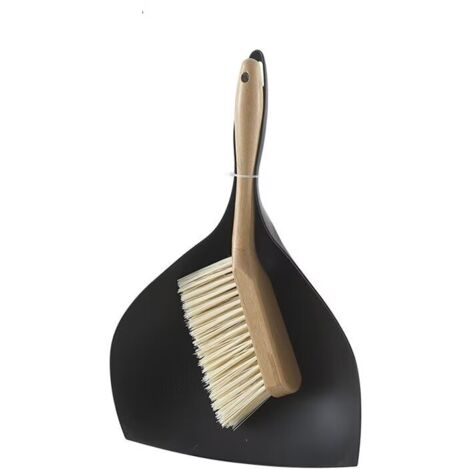 Ensemble Mini Pelle et Balayette, Petite Pelle Balayette , Petit Balai Ramasse Poussière,Noir,24.5X38.5CM