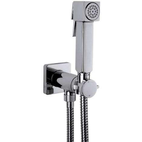 Ensemble mitigeur progressif avec flexible et douchette CUBE-BRASS chromé - BOSSINI E38003030