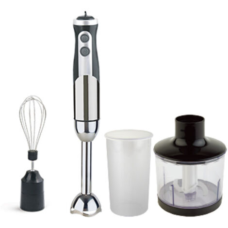 Ensemble mixeur multifonction 4 en 1 (comprend un hachoir à viande, un gobelet à jus de 500 ml et un batteur à œufs)