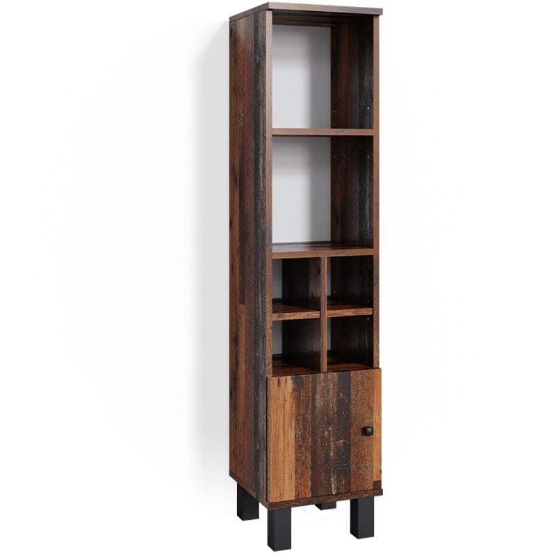 Meuble de rangement de salle de bain Fynn, Chêne rustique, 30 x 130.6 cm petite porte Vicco