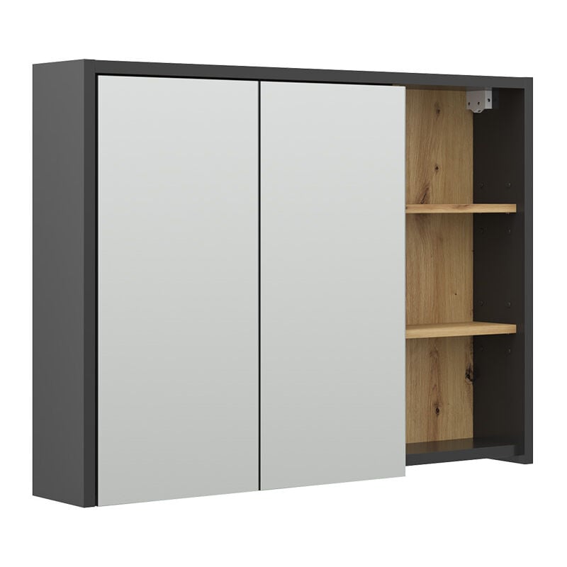 Vicco - Armoire de toilette Viola, Chêne Artisan, 100 x 75 cm