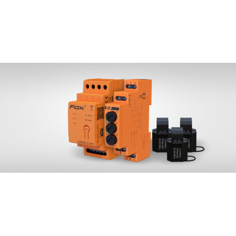 Ensemble : Moniteur de consommation d'énergie FOX MEF-3-OPTI-40 avec lampe LK-BZ-3
