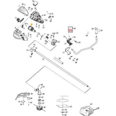 ENSEMBLE MOTEUR ORIGINAL 80V STIGA - 118810411/0