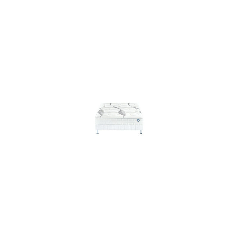 Ensemble NEATNESS 120x200 cm - Matelas mousse et sommier tapissier - Blanc - Bultex