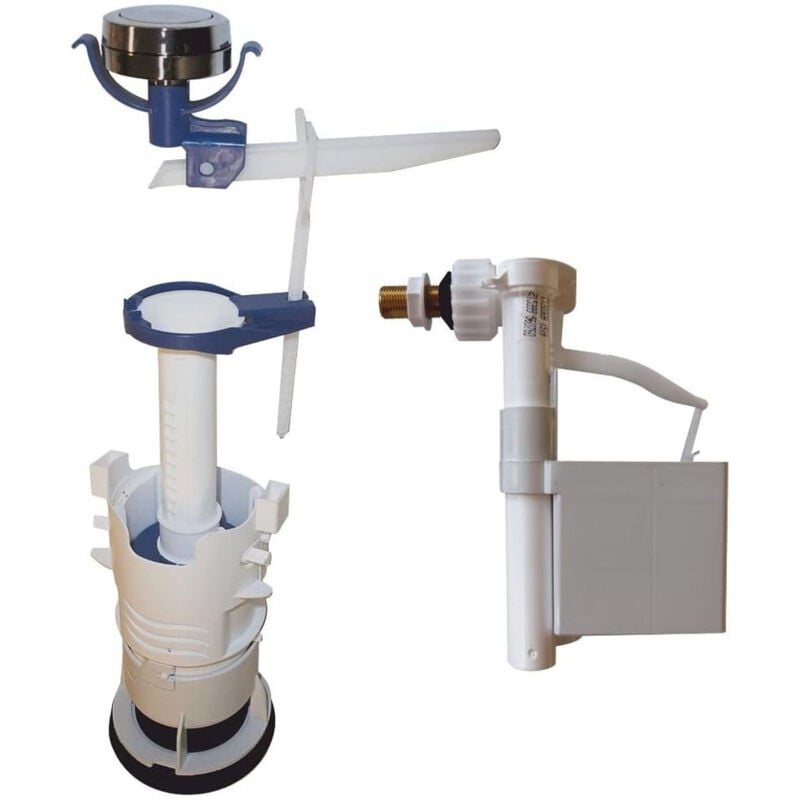 Regiplast - Ensemble nf mécanisme universel simplex simple débit et robinet flotteur