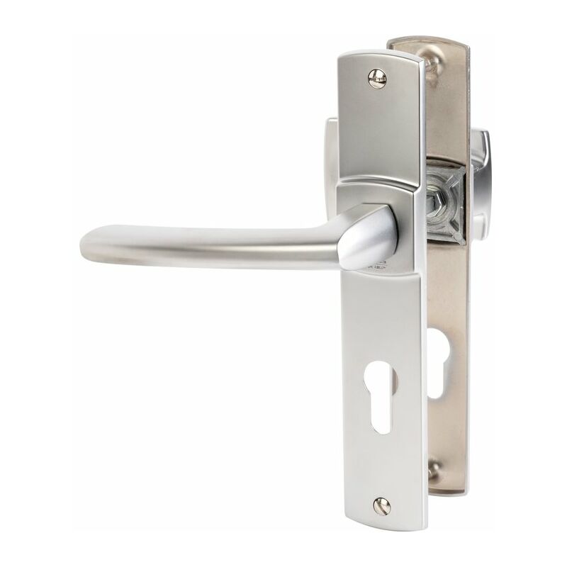 Bezault Sas - Poignée de porte palière - Scult - Vachette - Gris - Clé i - 195 mm