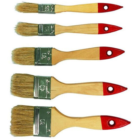 Ensemble Pennellesse Blinky, 5 pièces, manche en bois