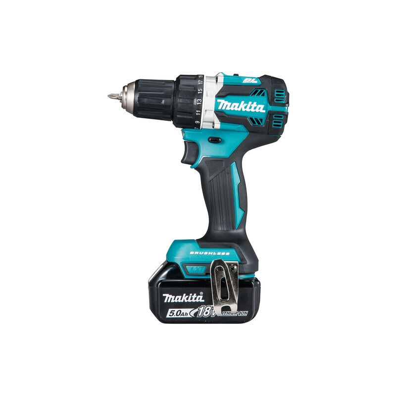 DDF484RT3J perceuse Noir, Bleu, Argent 2000 tr/min 1,8 kg - Perceuse électrique (2000 tr/min, 1,3 cm, 3,8 cm, 54 Nm, 30 Nm, 2,5 m/s²) - Makita