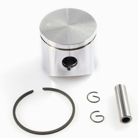 Ensemble piston compatible avec le cylindre de tronçonneuse FUSHWA 137 de diamètre 38 mm, comprenant une goupille annulaire et un anneau de retenue pour la réparation électrique.