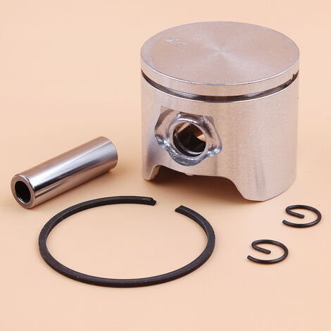 Ensemble piston compatible avec le cylindre de tronçonneuse FUSHWA 340 345 de diamètre 42 mm, comprenant une goupille annulaire et un anneau de retenue pour la réparation électrique.