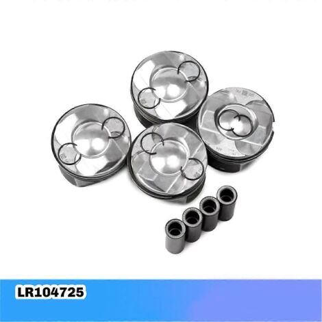 Ensemble piston moteur 4 pièces avec kit de segments pour Land Rover - Argenté