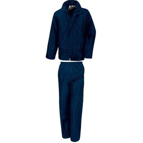 Ensemble pluie de travail Core Result Bleu Marine S