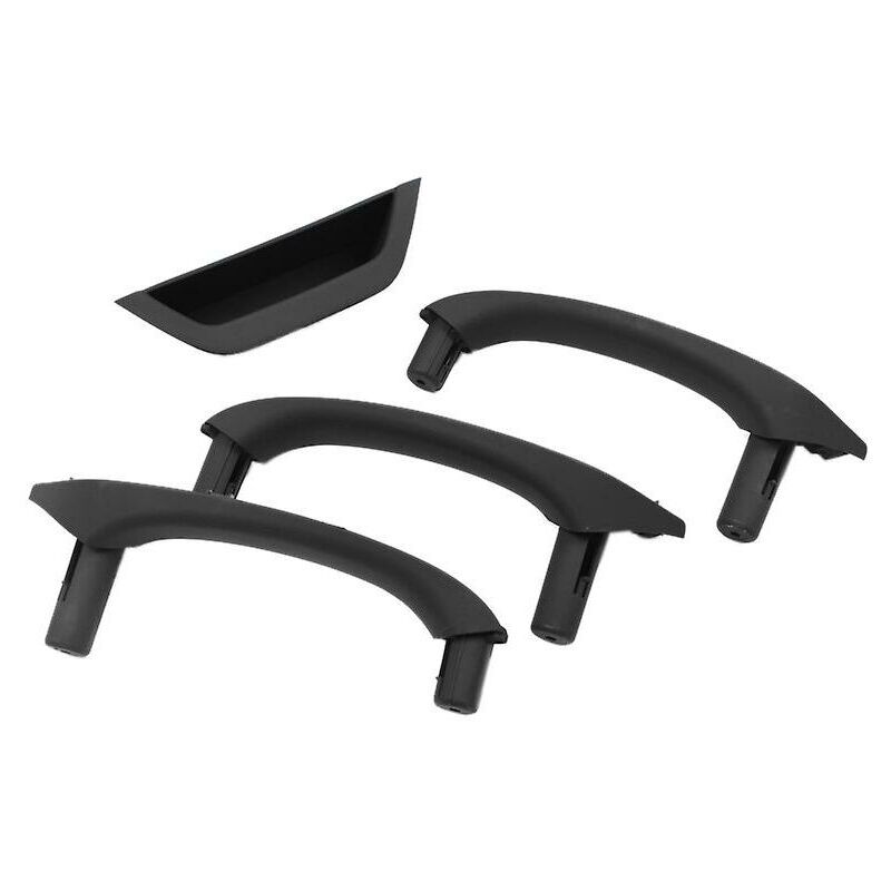 Ensemble poignée de porte intérieure de voiture tirer garniture bol pour-bmw noir 4 pièces