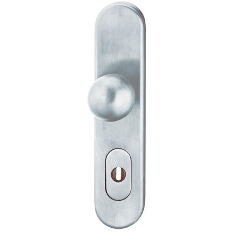 Ensemble poignée porte-serrure PZ,72mm,S2, ZA,Nr.7375 Acier inoxidable
