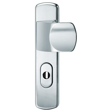 Ensemble poignée porte-serrure PZ,72mm,S2, ZA,Nr.7385 Acier inoxidable
