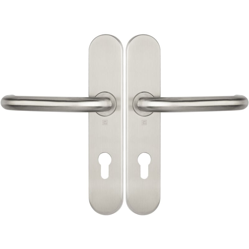 Heracles - Ensemble sur plaques jade série 1294 type clé i finition inox brossé B-INOX-SP12