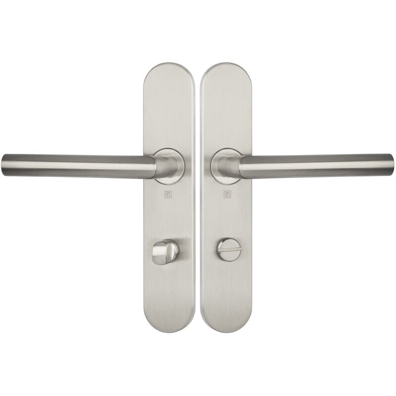 Heracles - Ensemble sur plaques série jade 1394 type condamnation finition inox B-INOX-SP14