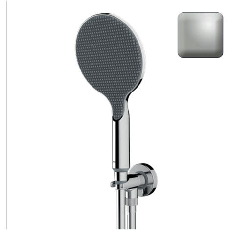 Ensemble pomme de douche et prise d'eau nickel satiné Apice - Bossini CE3002C094