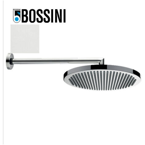 Ensemble pomme de tête douche 280mm bras à angle blanc mat Apice - Bossini H70430H045