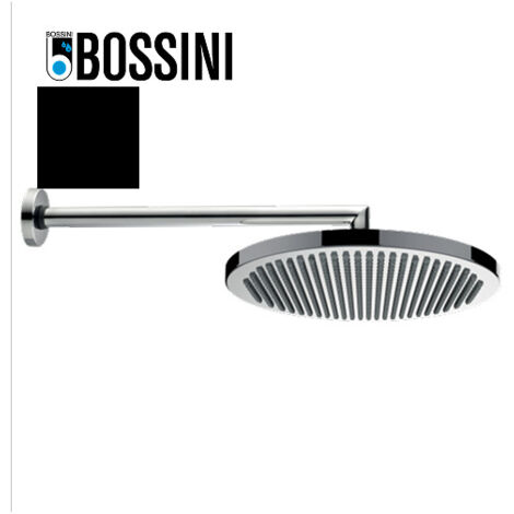 Ensemble pomme de tête douche 280mm bras à angle noir mat Apice - Bossini H70430H073