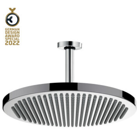 Ensemble pomme de tête douche 280mm bras vertical chromé Apice - Bossini H31430D030