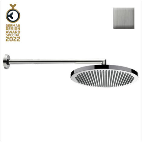 Ensemble pomme de tête et bras de douche 280mm nickel brossé Apice - Bossini H70430I094