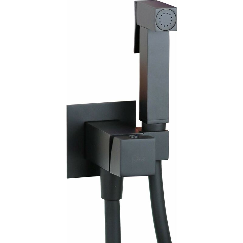 Paffoni - Ensemble de bidet encastrable carré noir mat ZDUP112NO Noir mat