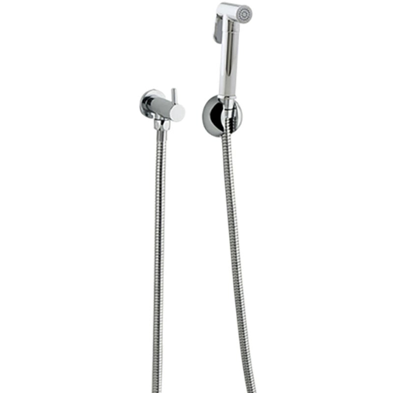 Ensemble pour wc avec douchette Chromé en laiton - 114102WC