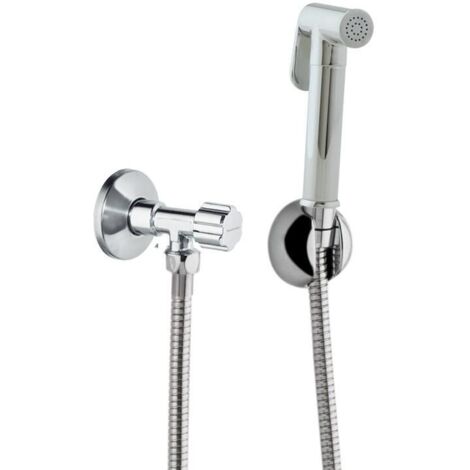 Ensemble pour WC avec douchette Chromé en laiton - 115701WC