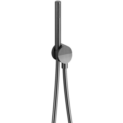 Ensemble Prise D'Eau Douchette Flexible Piega Inox Chrome Noir Brossé - CRISTINA ONDYNA PD61075I