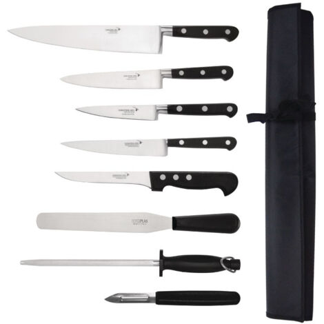 Ensemble professionnel de 8 couteaux avec étui - Sabatier