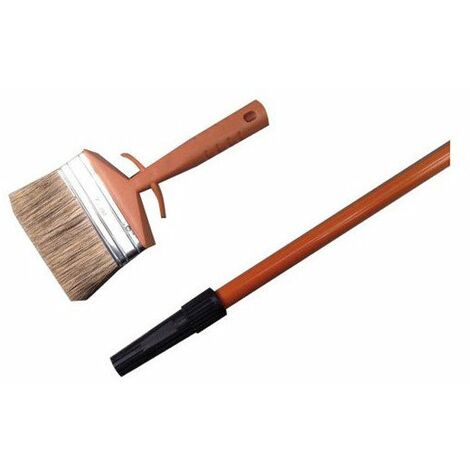 Ensemble rallonge brosse pinceau pour lasure – Manche télescopique 80 cm – Mélange de soies et fibrex – Application facile sur bois – Savy