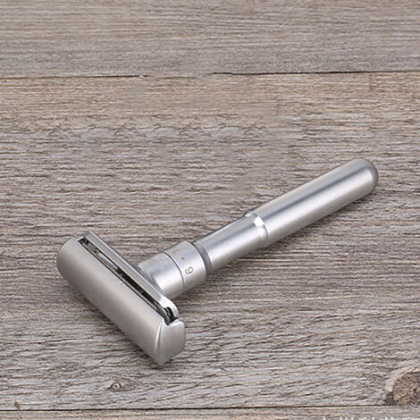 Ensemble rasoir de sûreté homme avec 5 lames de rechange double tranchant