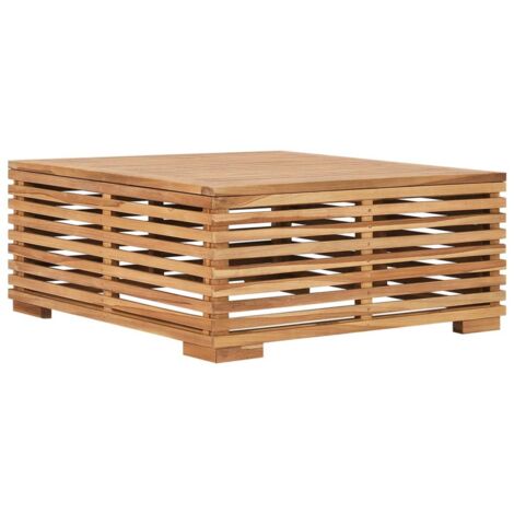 Ensemble repas de jardin, Ensemble Table + 1 tabouret coussin gris foncé Bois de teck OIB7226E