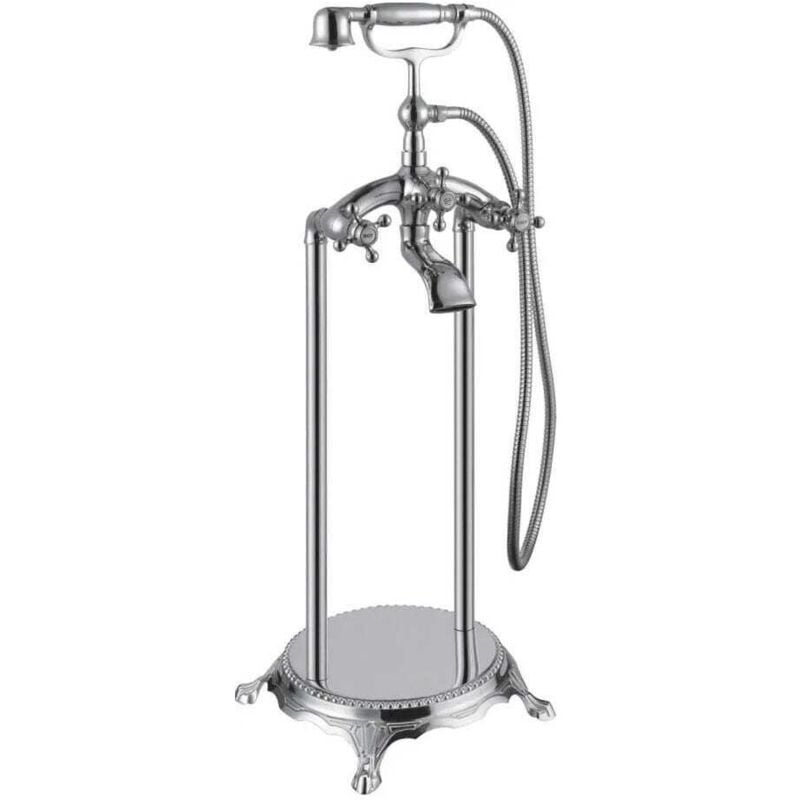 Ensemble Robinet à Colonne Pour Baignoire Ilôt