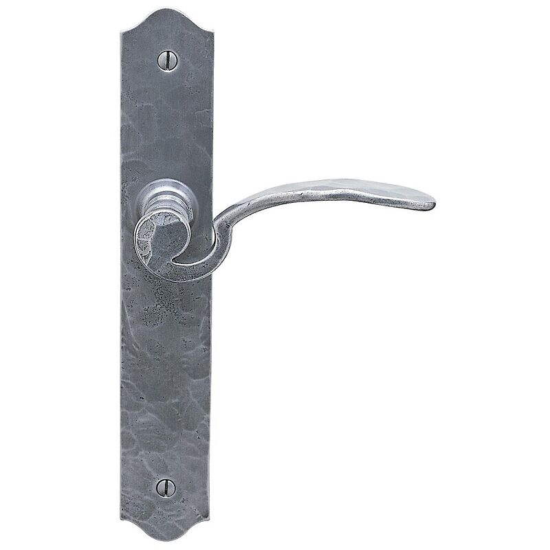 Bouvet - Ensemble rustique sur plaques finition fer martelé cémenté patiné Mirande bec-de-cane