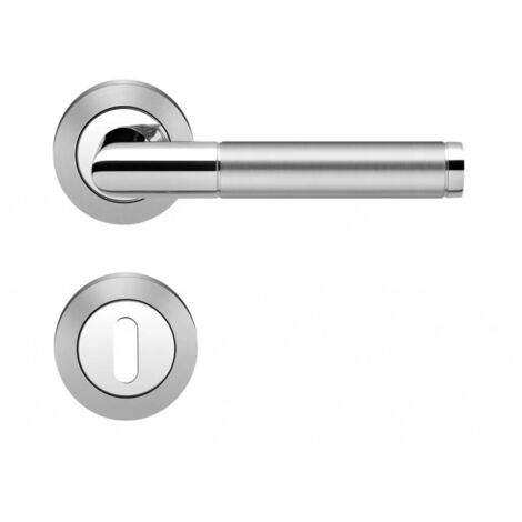 ENSEMBLE S/ROSACES RIO STEEL CLE L INOX POLI/SATINE
