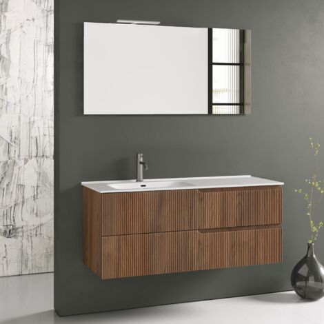 Ensemble salle de bain SX vasque 4 pièces ZIP chêne