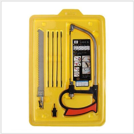 Ensemble Scie Manuelle pour Bois et Métal 5 Lames Multifonction