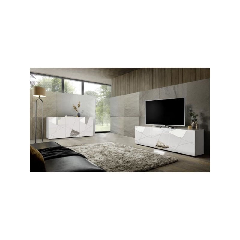 Ensemble Sejour : Buffet 3P 181 cm + Meuble TV 181 cm - Victory