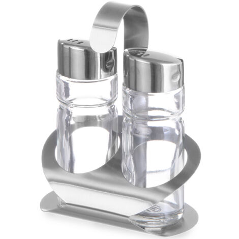 Ensemble sel et poivre en acier inoxydable - Hendi 465301