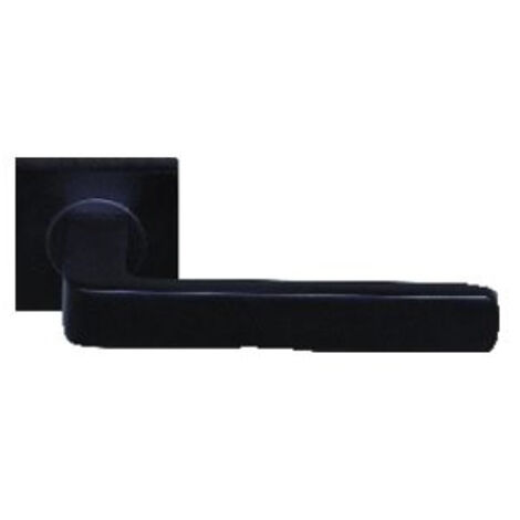 Ensemble Soho Béquille Sur Rosace Carrée Noir Mat