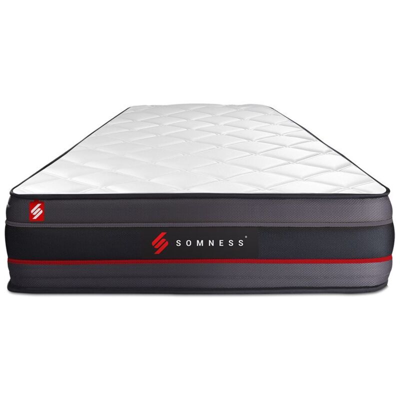 Somness - Ensemble matelas sommier Regen 90 x 200 cm - Couleur : Blanc