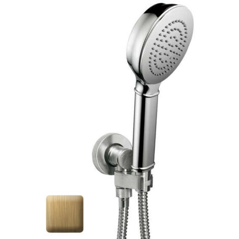 Ensemble sortie murale avec support orientable, flexible 150, douchette CLASSIC Bronze - Bossini C17002C022