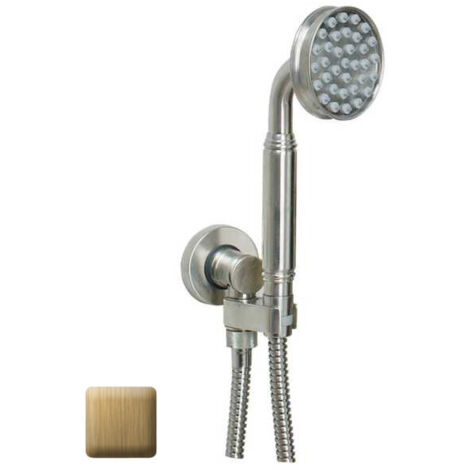 Ensemble sortie murale avec support orientable, flexible 150, douchette Liberty-Gom Bronze - Bossini C17001C022
