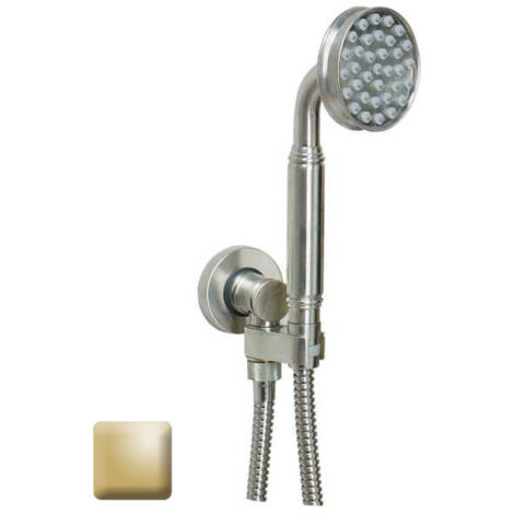 Ensemble sortie murale avec support orientable, flexible 150, douchette Liberty-Gom Or - Bossini C17001C021
