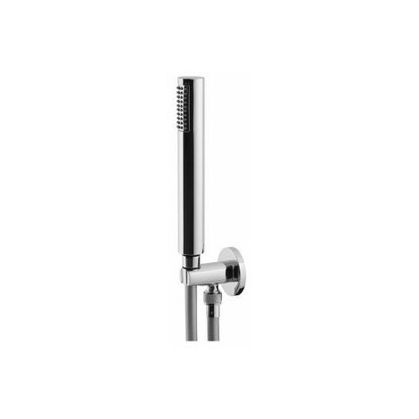 Ensemble support douchette chromé, entrée murale M15/21 avec flexible 150 cm
