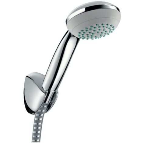 Ensemble support mural et douchette Mono avec flexible de douche 125 cm chromé Hansgrohe Crometta 85