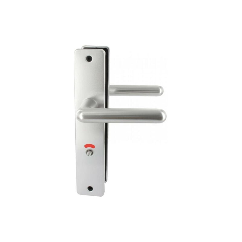 Vachette - Ensemble de poignées de porte sur plaque golf Argent Argent Condamnation + voyant