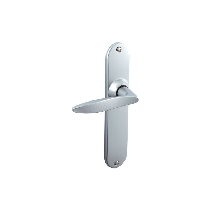 Vachette - Ensemble de poignées de porte twist - Chromé velours Argent 165 mm Bec de cane